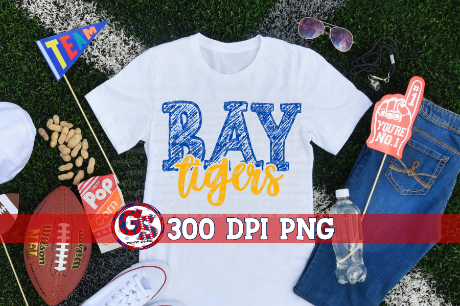 Bay Louis Tigers PNG for Sublimation