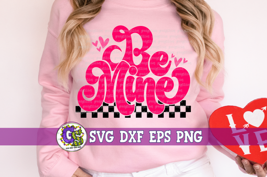 Retro Be Mine SVG DXF EPS PNG