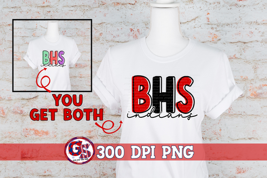 Biloxi High School Indians PNG for Sublimation