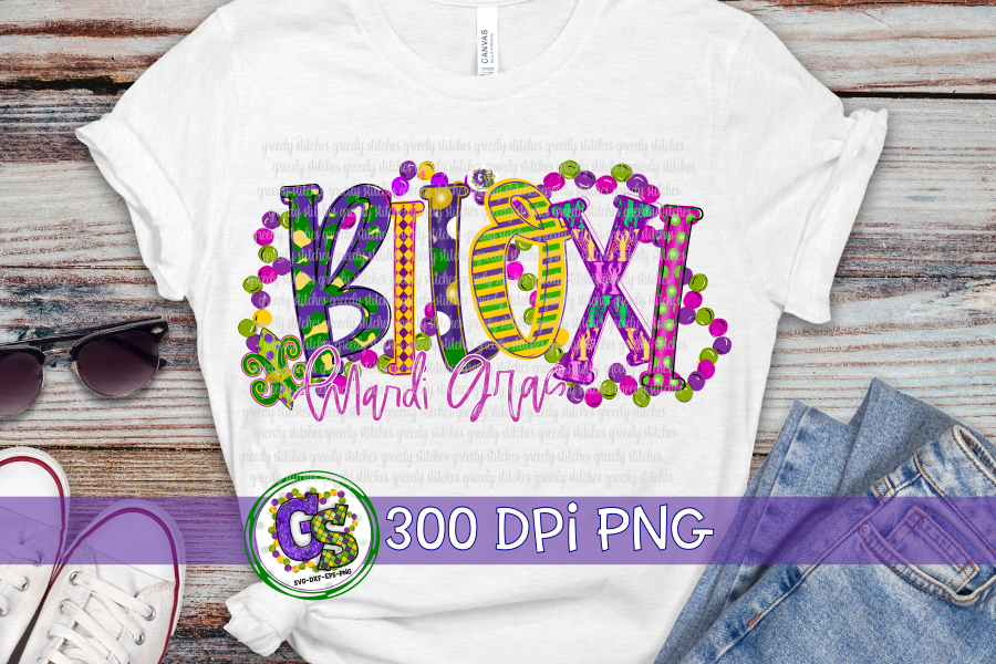 Biloxi Mardi Gras PNG for Sublimation