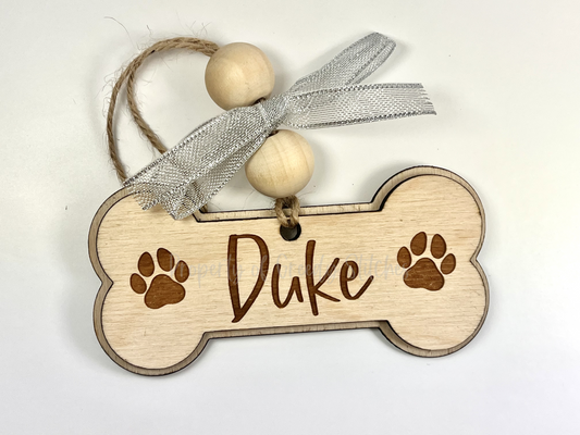 Dog Bone Personalized Ornament