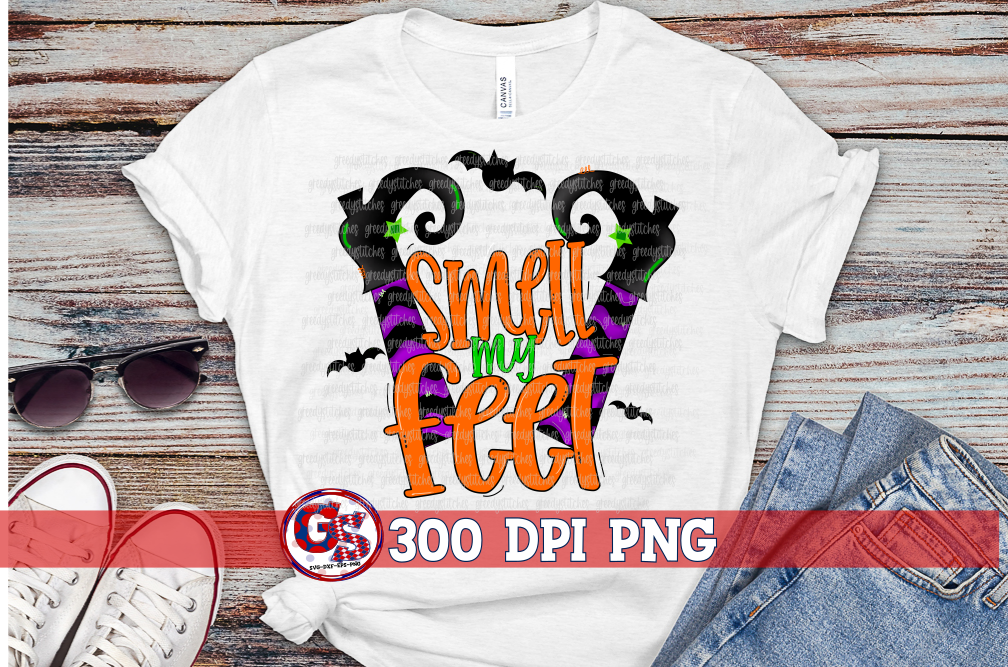 Smell My Feet PNG for Sublimation Halloween PNG