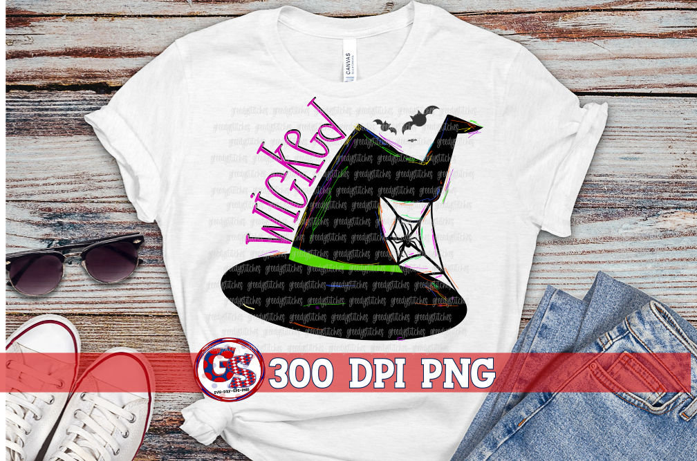 Wicked PNG for Sublimation Halloween PNG