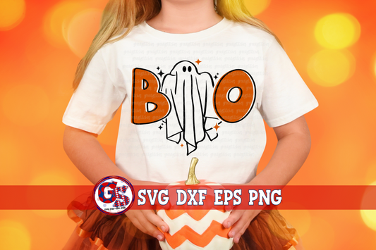Boo Ghost SVG DXF EPS PNG