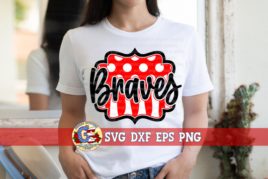 Braves Frame SVG DXF EPS PNG