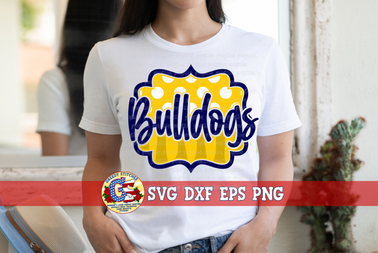Bulldogs Frame SVG DXF EPS PNG