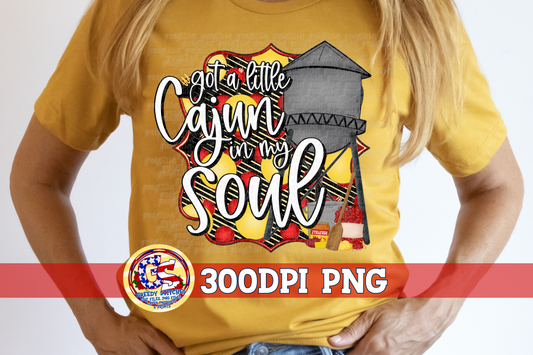 Got a Little Cajun in My Soul Crawfish Water Tower PNG