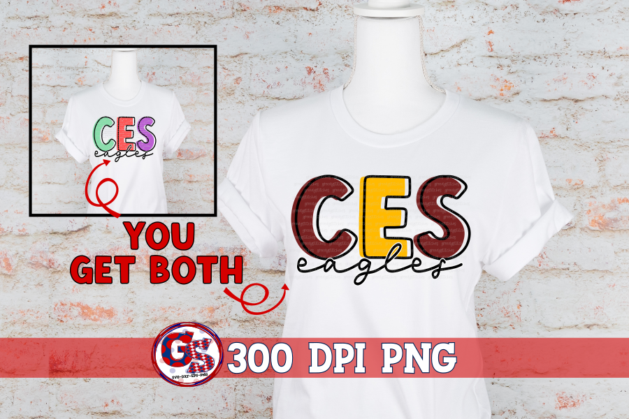 Creekbend Elementary School Eagles PNG for Sublimation
