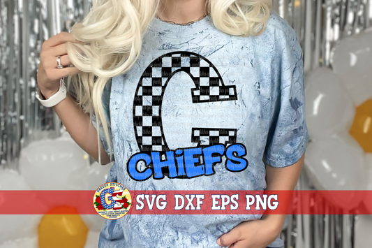 Chiefs Checker SVG DXF EPS PNG