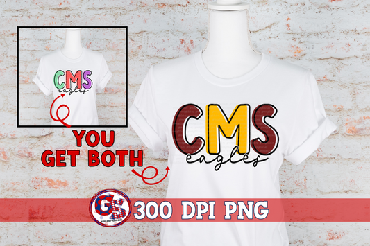 Creekbend Middle School Eagles PNG for Sublimation