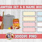 Children's Crawfish and Name Box Set PNG Sublimation