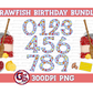 Crawfish Boil Birthday Bundle PNG