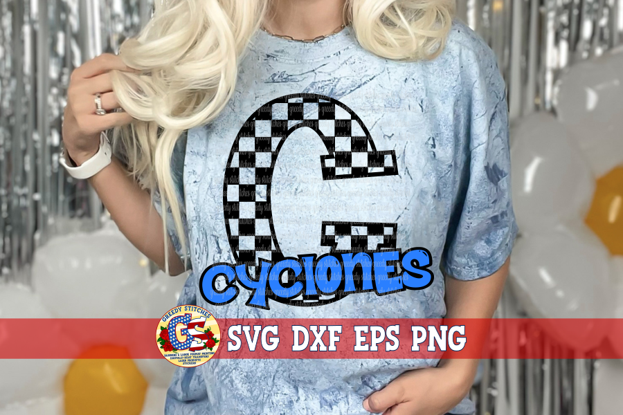 Cyclones Checker SVG DXF EPS PNG