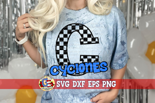 Cyclones Checker SVG DXF EPS PNG