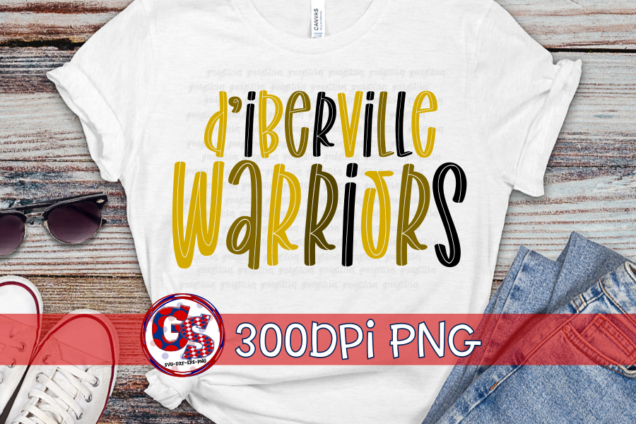 d'Iberville Warriors PNG Sublimation