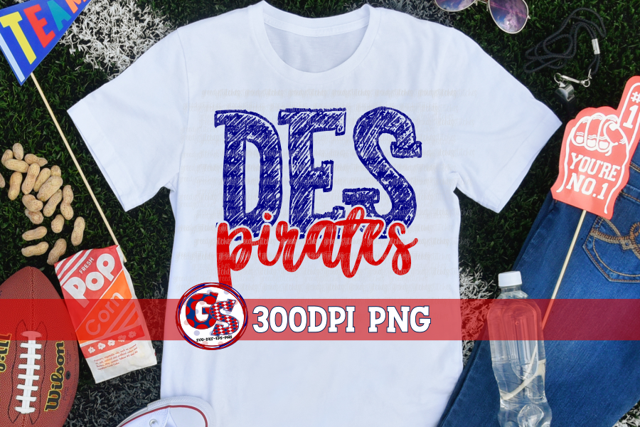 Delisle Elementary School Pirates PNG for Sublimation