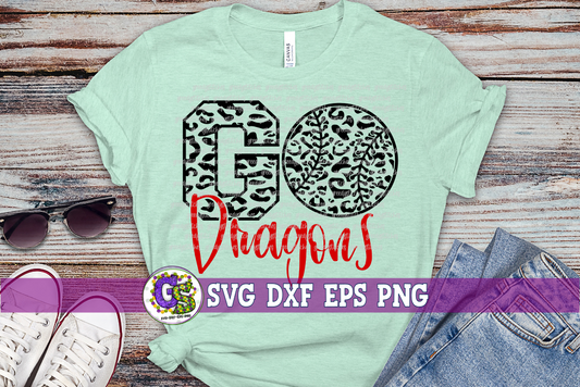 Go Dragons Baseball Softball SVG DXF EPS PNG