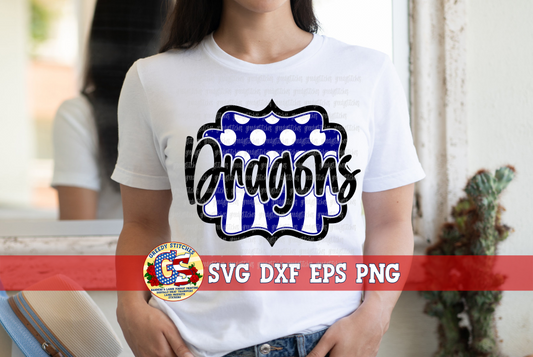 Dragons Frame SVG DXF EPS PNG