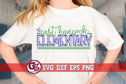 East Hancock Elementary SVG DXF EPS PNG