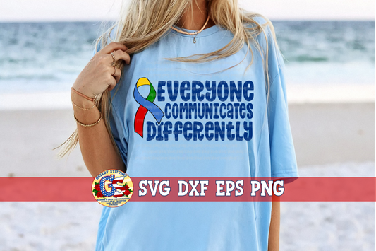 Everyone Communicates Differently SVG DXF EPS PNG