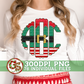 Christmas Elf Scalloped Monogram Set PNG