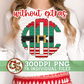 Christmas Elf Scalloped Monogram Set PNG