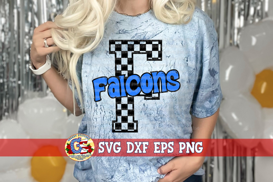 Falcons Checker SVG DXF EPS PNG