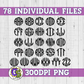 Black and Charcoal Leopard Monogram Set PNG for Sublimation