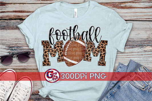 Football Mom PNG for Sublimation