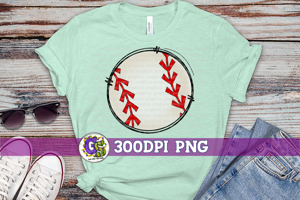 Baseball PNG For Sublimation