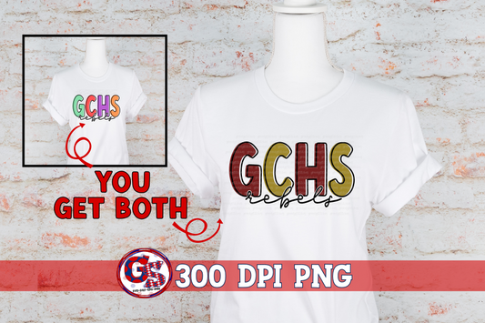 GCHS Rebels George County Rebels PNG for Sublimation