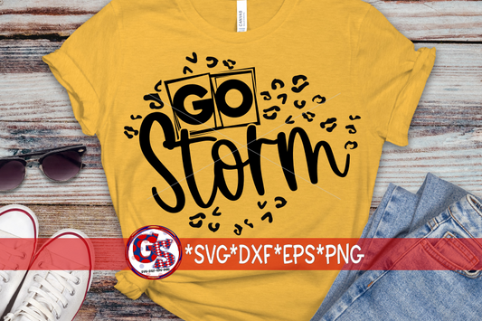 Go Storm Leopard Print SVG DXF EPS PNG