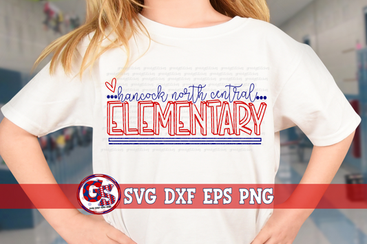 Hancock North Central Elementary SVG DXF EPS PNG