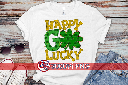 Happy Go Lucky PNG for Sublimation