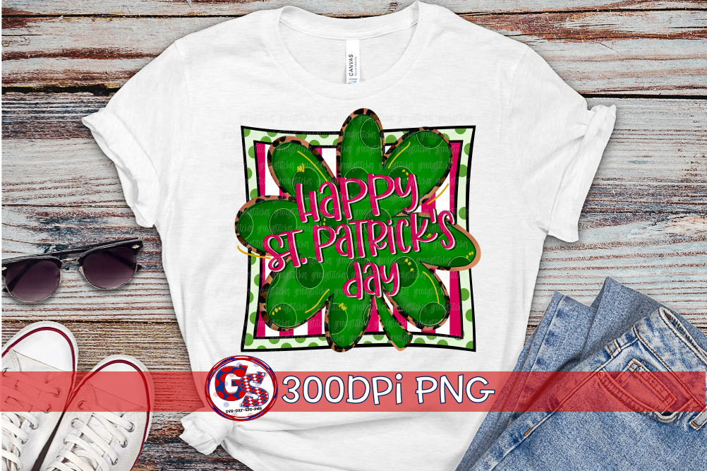 Happy St. Patrick's Day PNG for Sublimation