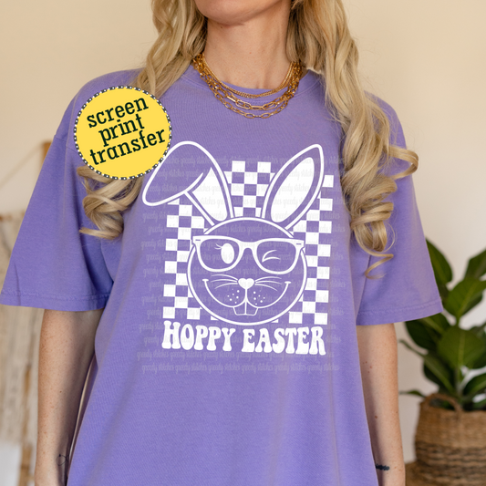 Hoppy Easter ADULT Screen Print Transfer