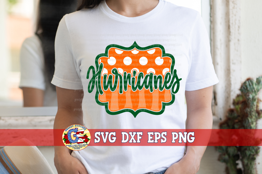 Hurricanes Frame SVG DXF EPS PNG