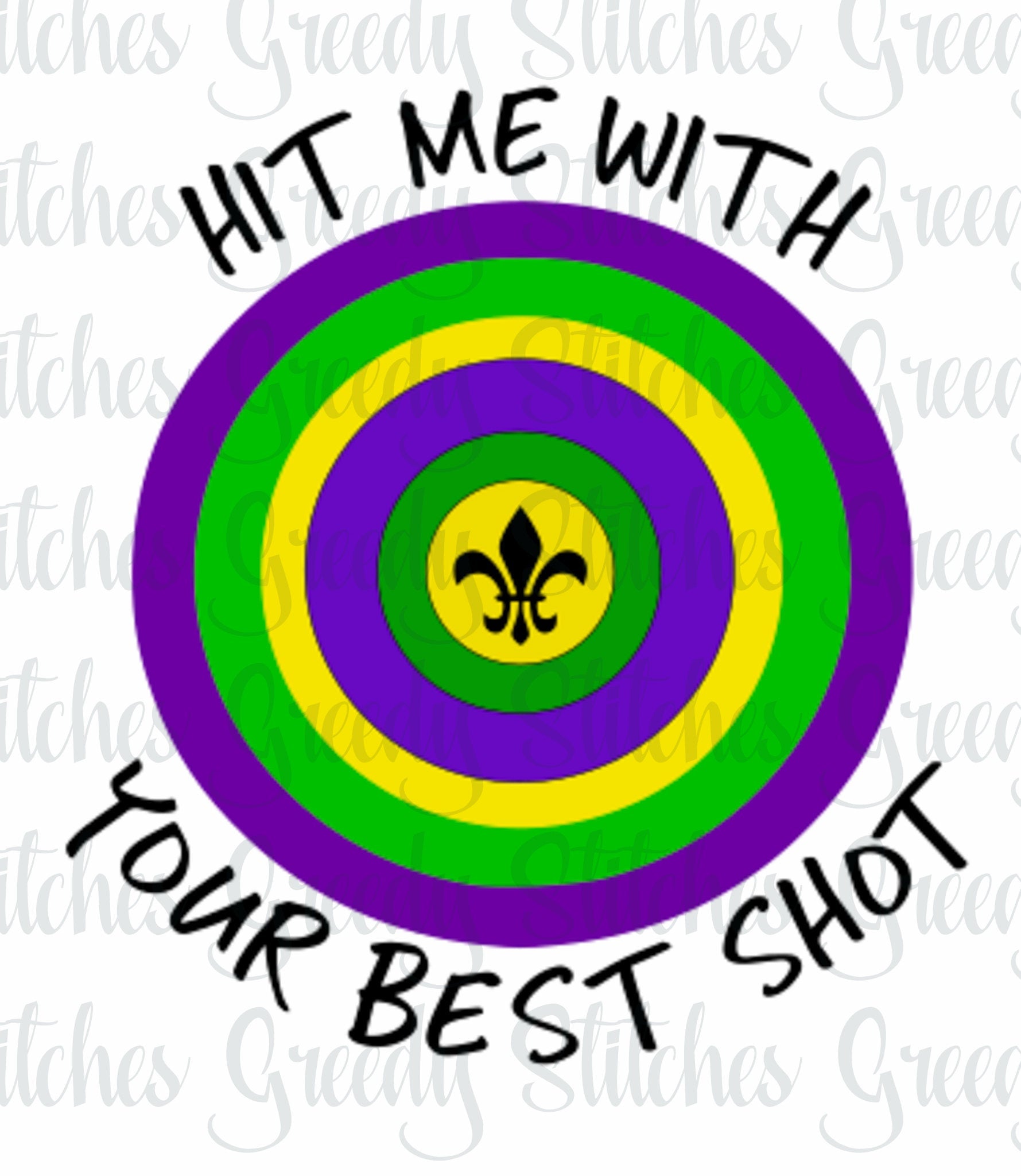Mardi Gras SvG | Hit Me With Your Best Shot svg dxf eps png. Mardi Gras Bulls Eye SVG | Bulls Eye SvG | Instant Download Cut Files