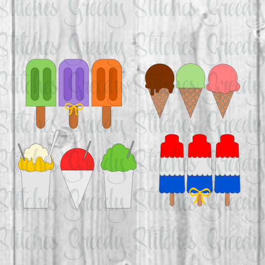 Snow Cone, Popsicle, Snow Ball SVG Bundle | Sno Cone SVG | Snow Cone SVG | Ice Cream SvG | Popsicle SvG |  dxf, eps, svg, png Cut Files