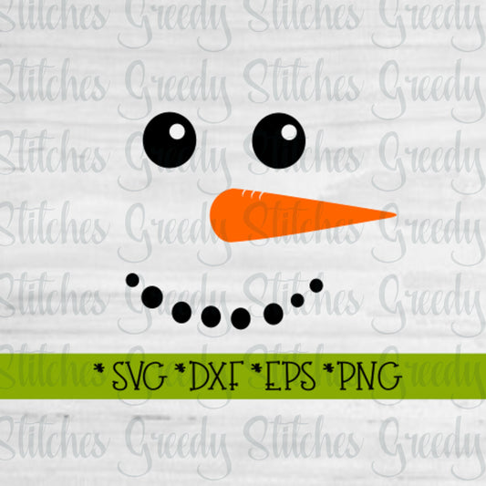 Snowman Face svg, dxf, eps, png. Christmas SvG | Christmas DxF | Snowman SvG | Snowman Face DxF | Snowman | Instant Download Cut Files.