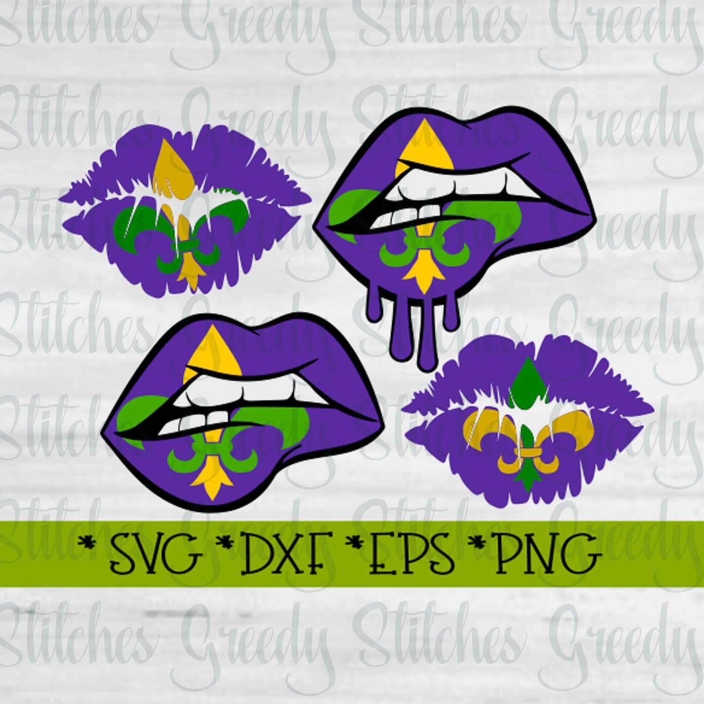 Mardi Gras Lips svg, dxf, eps, png. Set of 4 Mardi Gras Lips SvG | Beads SvG | Mardi Gras SvG | Mama SvG | Instant Download Cut File