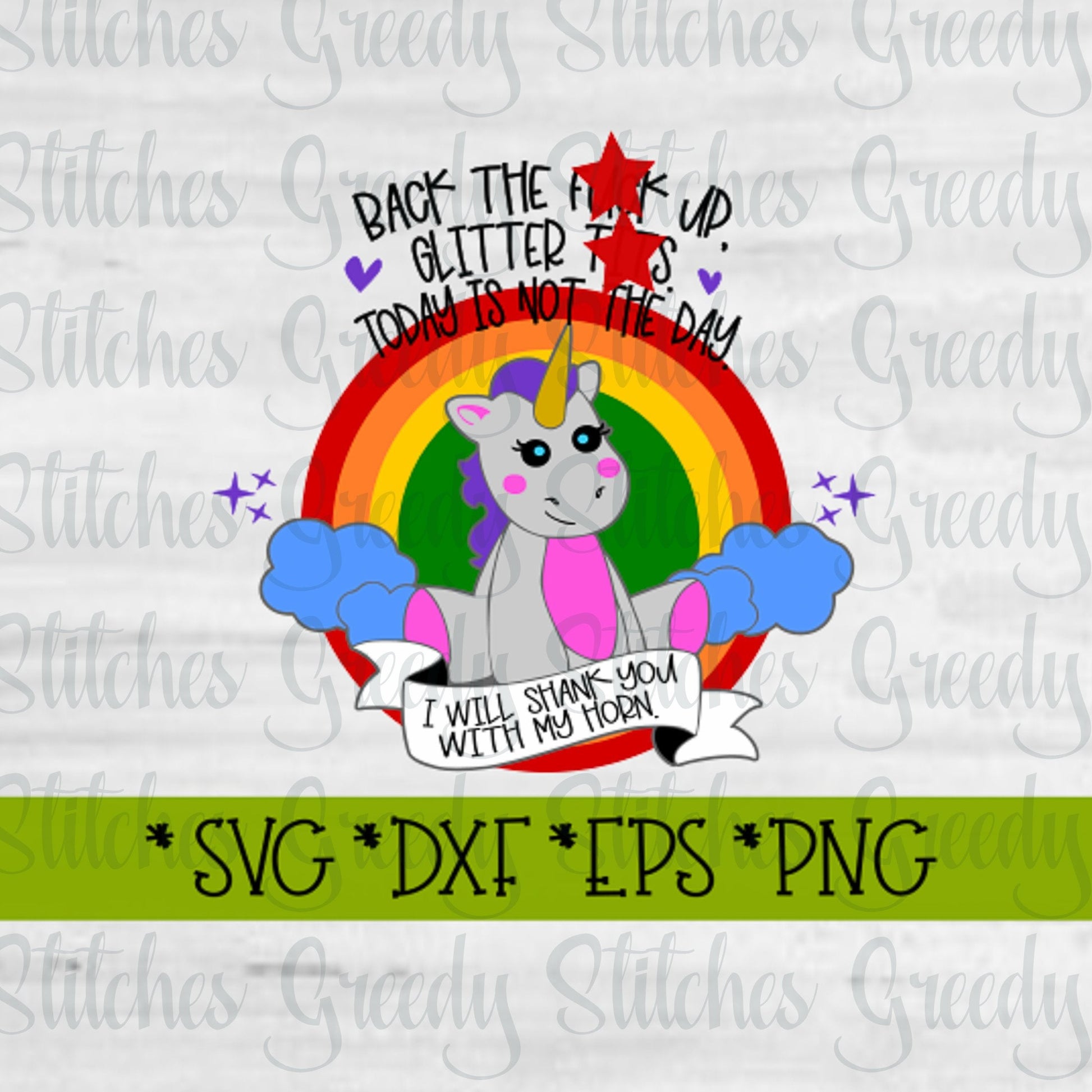 Back The F#ck Up, Glitter T!ts SvG, DxF, EpS, PnG. Unicorn SvG | I Will Shank You SvG | Glitter Tits SvG | Funny | Instant Download Cut File