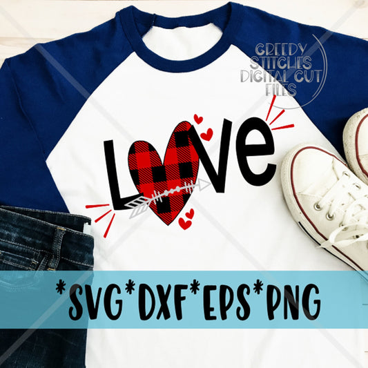 Love Buffalo Plaid svg, dxf, eps, png. Heart | Love SvG | Buffalo Plaid Svg | Heart SvG | Valentine&#39;s Day SvG | Instant Download Cut Files.