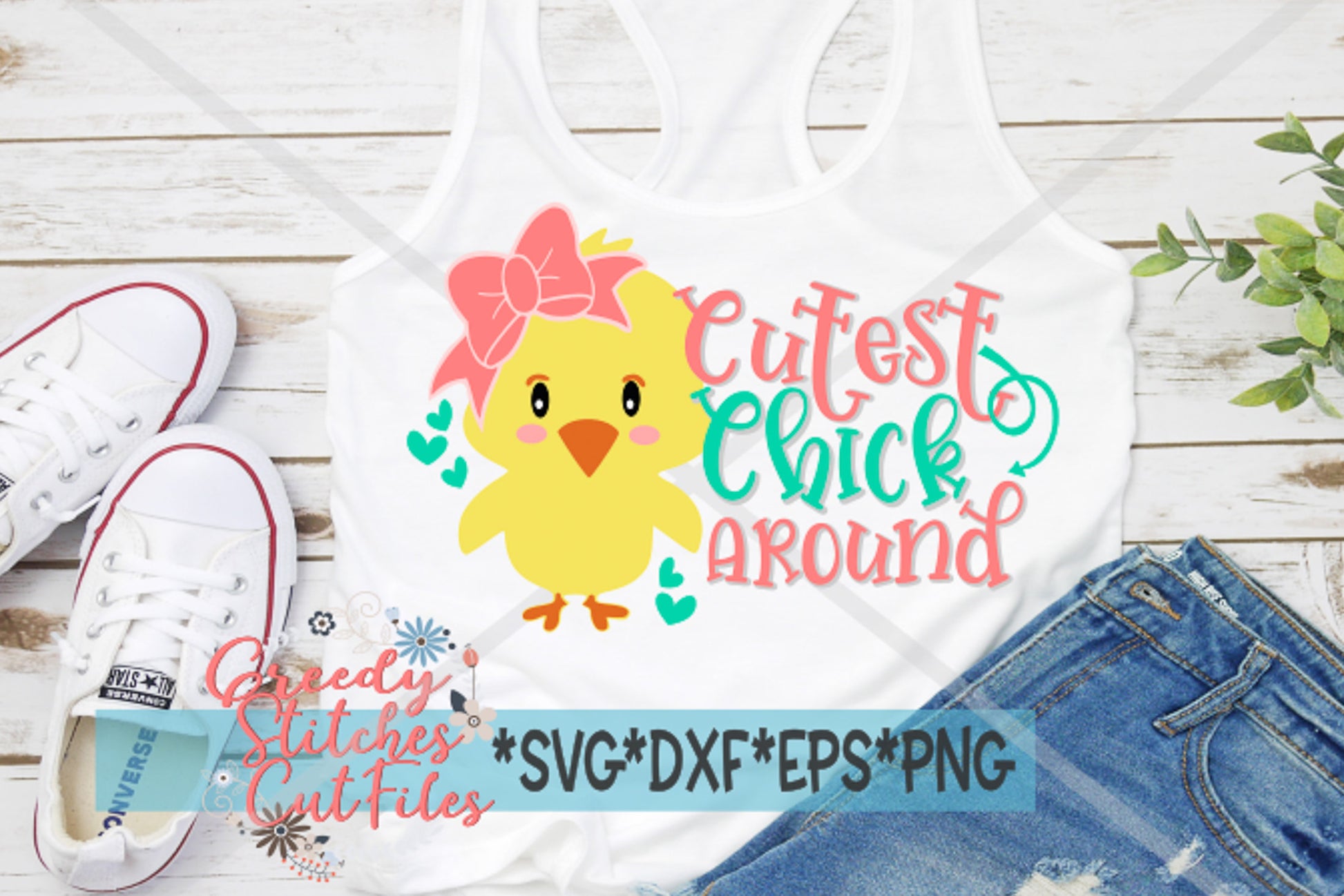 Easter SvG | Cutest Chick Around svg, dxf, eps, png. Easter SvG | Chick SvG | Cutest Chick SvG | Easter Girl SvG | Instant Download Cut File