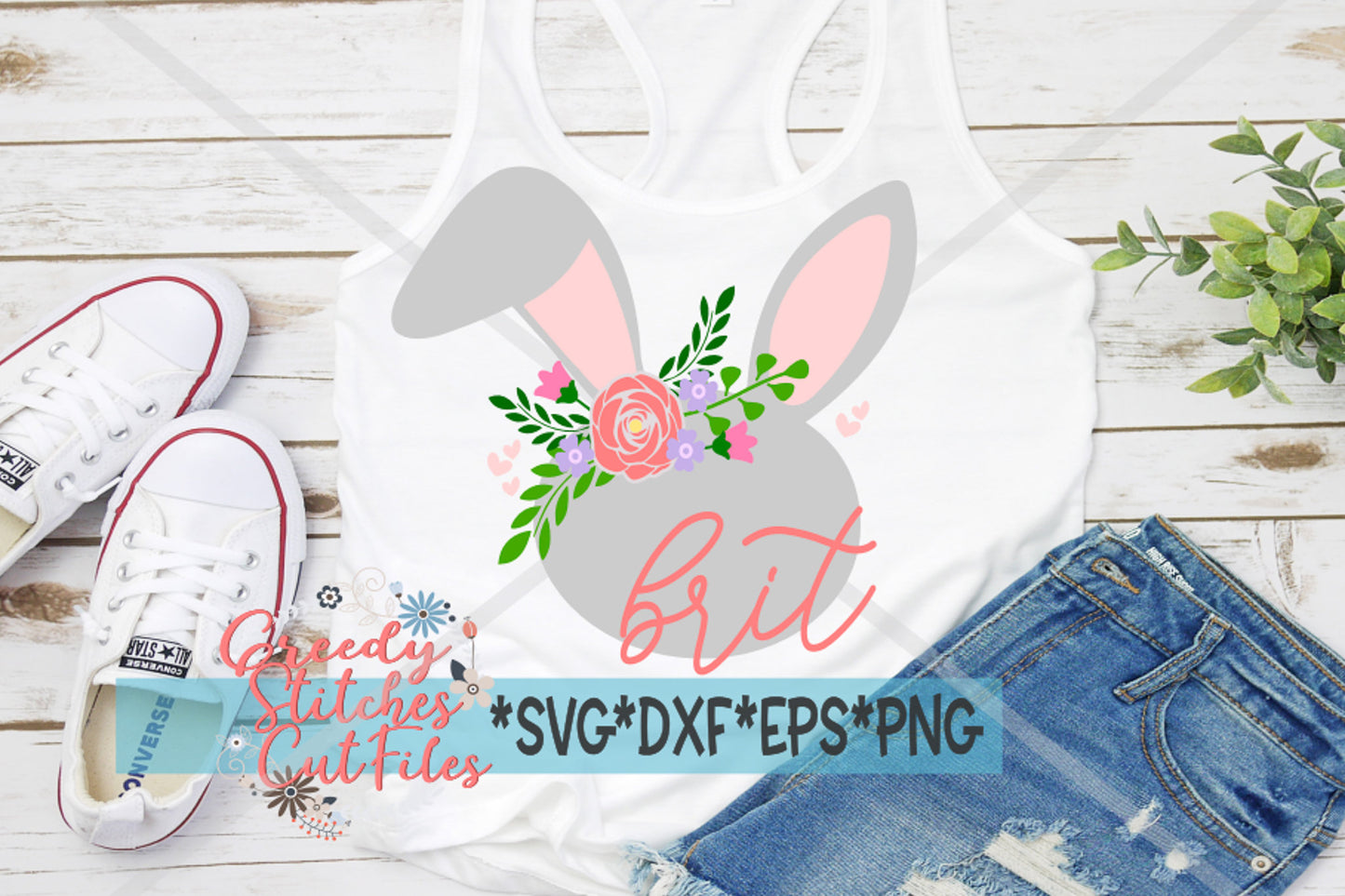 Easter SvG | Floral Bunny svg, dxf, eps, png. Easter SvG | Easter Bunny SvG | Floral SvG | Easter Girl SvG | Instant Download Cut File