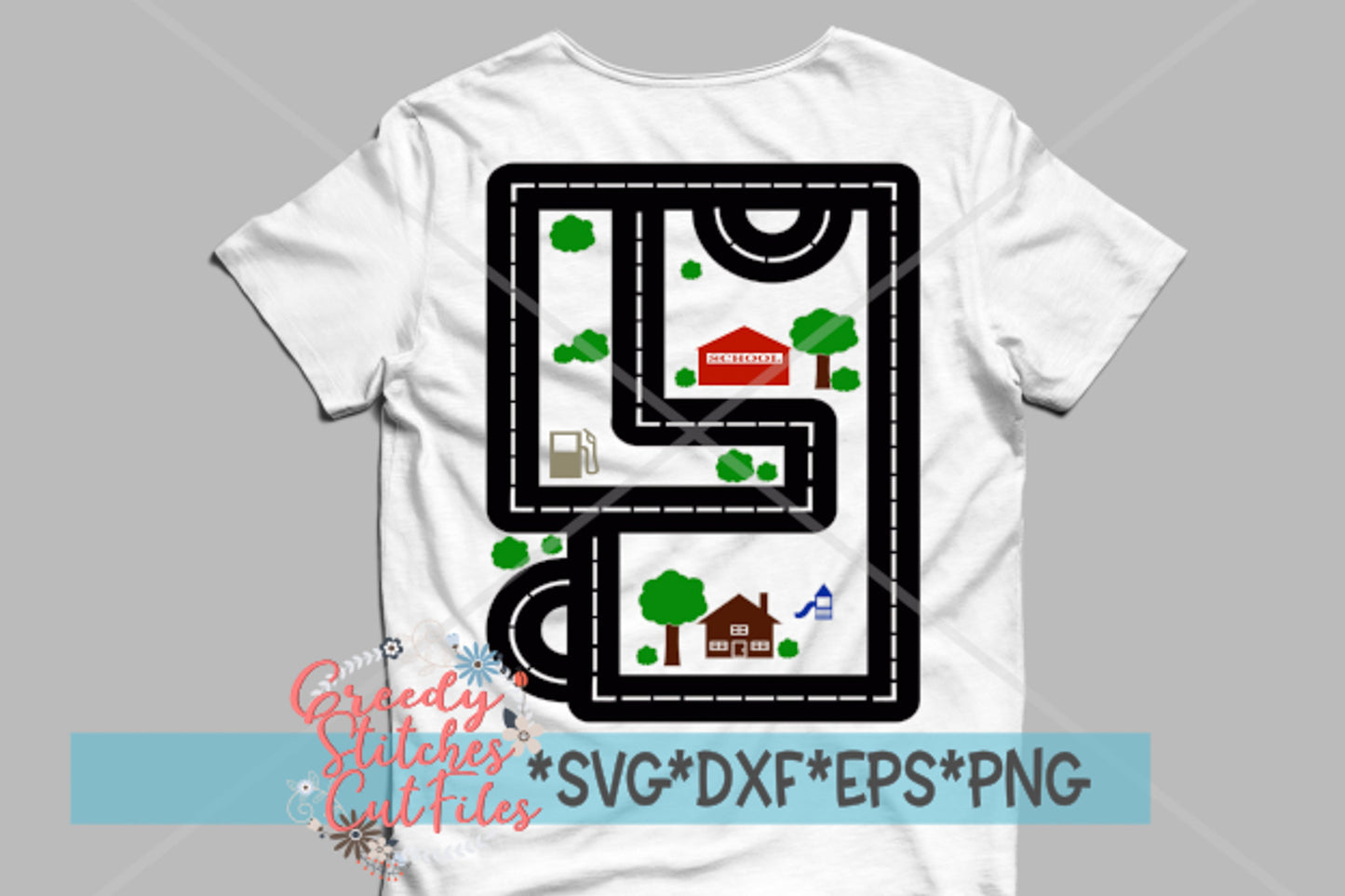 Father&#39;s Day | Road Map | Race Track | Dad Shirt svg, dxf, eps, png. Father&#39;s Day SVG | Road Map SVG | Dad SVG | Instant Download Cut File.