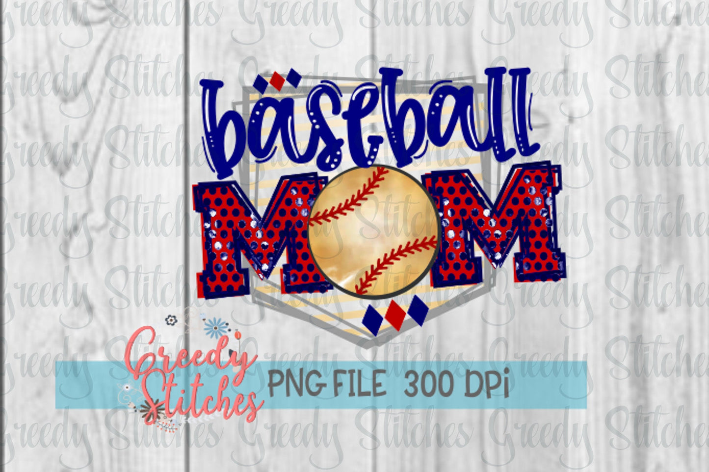 Baseball Mom PNG PNG for Sublimation