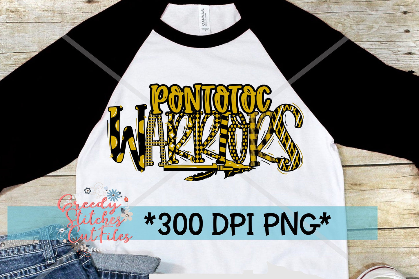 Pontotoc Warriors PNG Sublimation