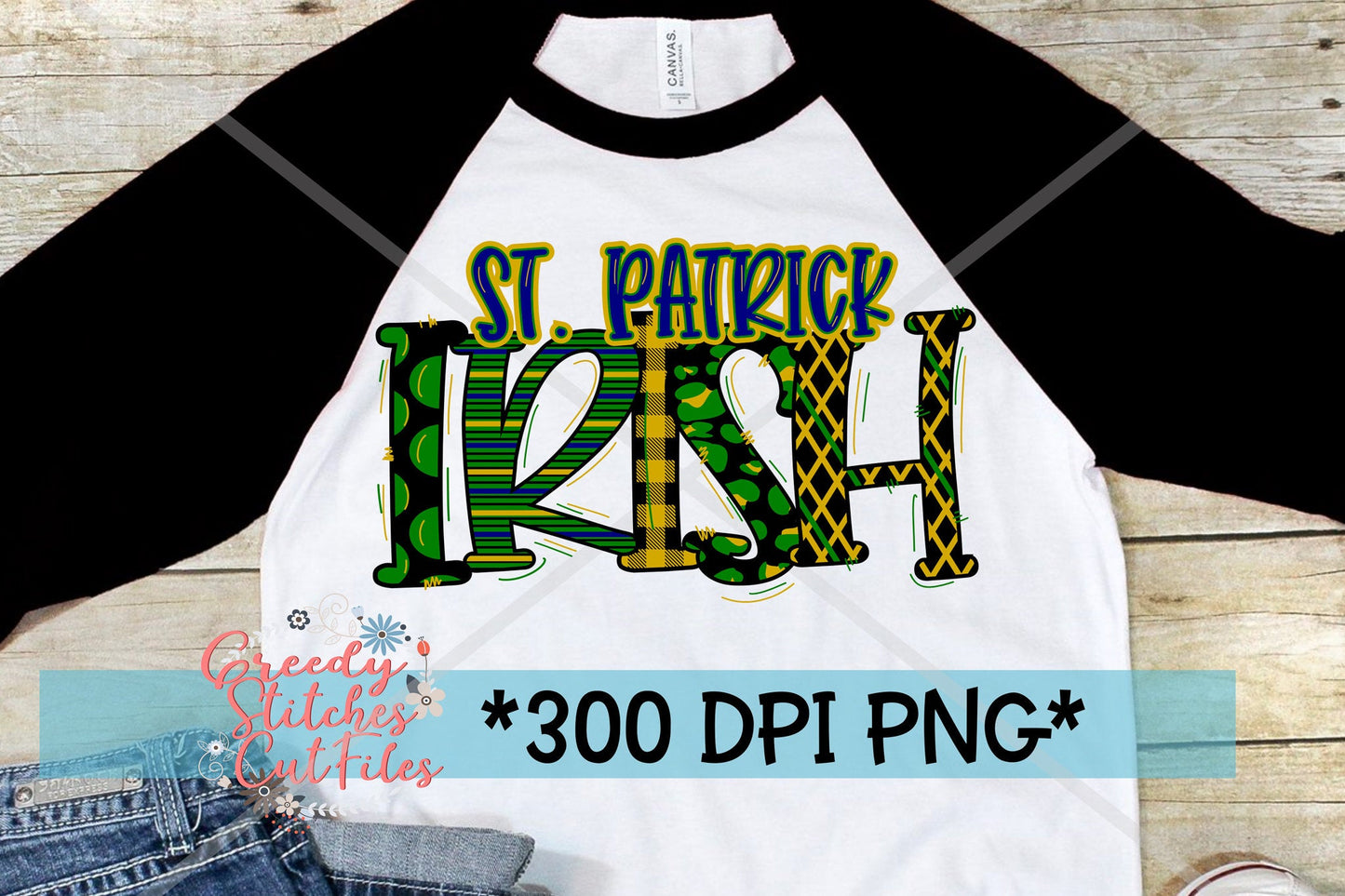 St Patrick Irish PNG for Sublimation