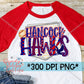 Hancock Hawks Baseball PNG for Sublimation
